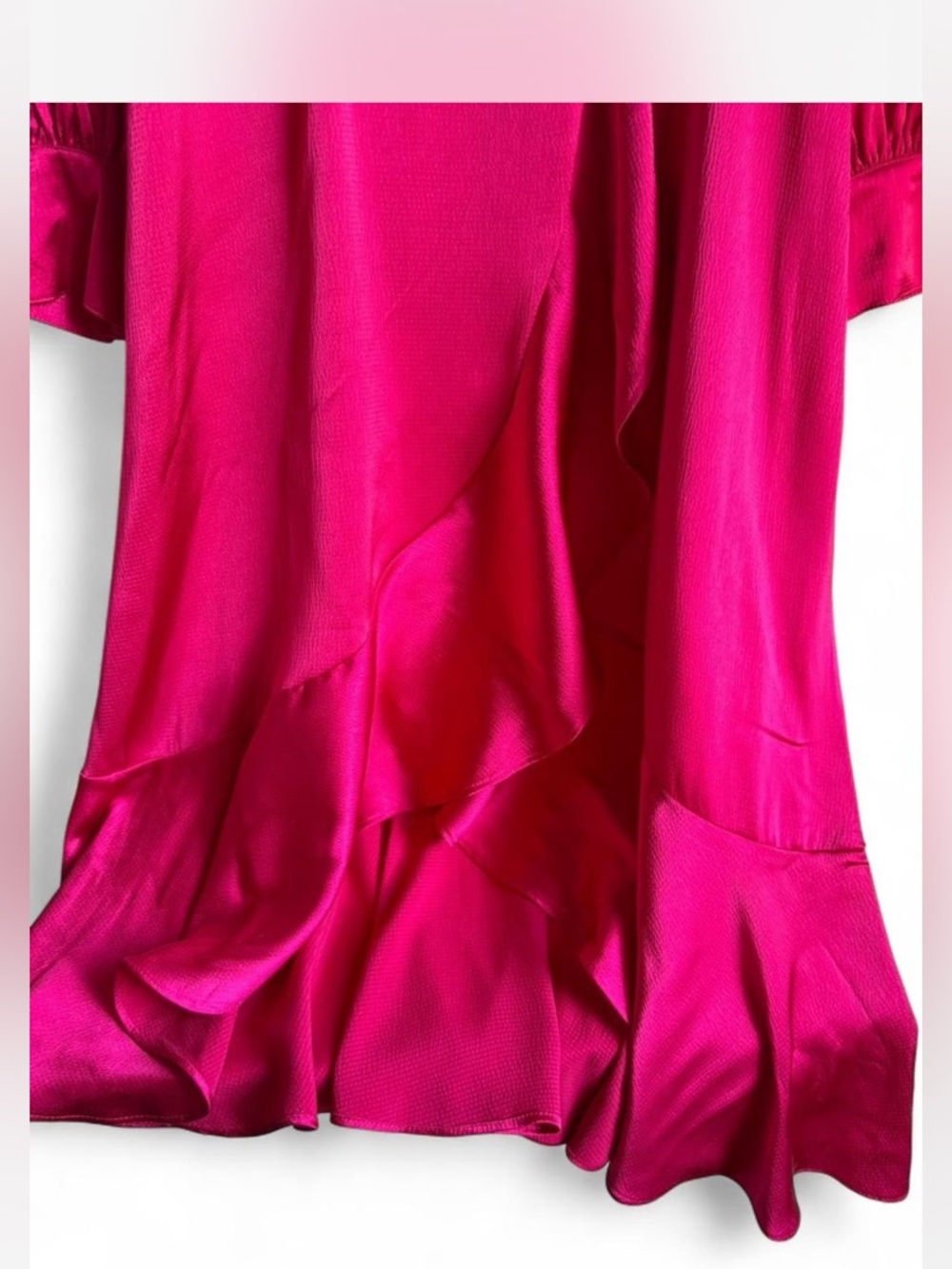 Sofia by sofia vergara Fuchsia Wrap-Style Long Sleeve Dress - Picture 8 of 10